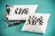 Coussin d'alliances Mr & Mrs : illustration