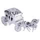 Bote  drages mariage chevaux carrosse argent  : illustration