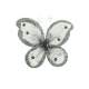 Papillon Pierre et Paillettes Argent (lot de 10) : illustration