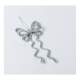 Suspension noeud argent  paillettes : illustration