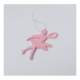 Suspension danseuse rose paillet : illustration