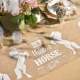 Chemin de table thme quitation jute naturel  : illustration