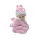 Sujet Figurine Baptme Bb fille sur coussin : illustration