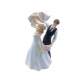 Figurine de mariage sujet couple de maris le voile ... : illustration