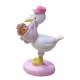 Sujet Figurine Baptme Fille Cigogne Rose  : illustration