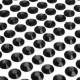 100 strass diamants auto-collant rond 6 mm noir : illustration