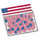 Confettis de table drapeau USA : illustration