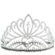 Diademe Mariage Argent Rhodie Diademe Miss Cristal : illustration