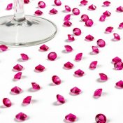 Diamants de Table Mariage Roses Fushia 10 mm (lot de 100)