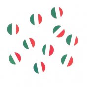 Confettis de table drapeau Italie