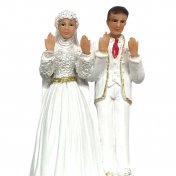 Figurine Mariage Couple Oriental 14,5 cm