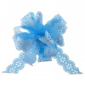 Noeud automatique Fleur Bleu Ciel ( Lot de 5 Pièces)