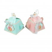 Boîte à dragées mariage théière rose (lot de 5)