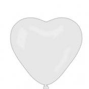 Ballon géant latex mariage - Coeur blanc