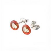 Boucles d'oreilles argent 925ème Hello Kitty 