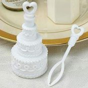 Bulles de savon pour Mariage Gateau Blanc (lot de 12)