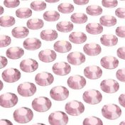 100 strass à coller diamants rond 4 mm rose